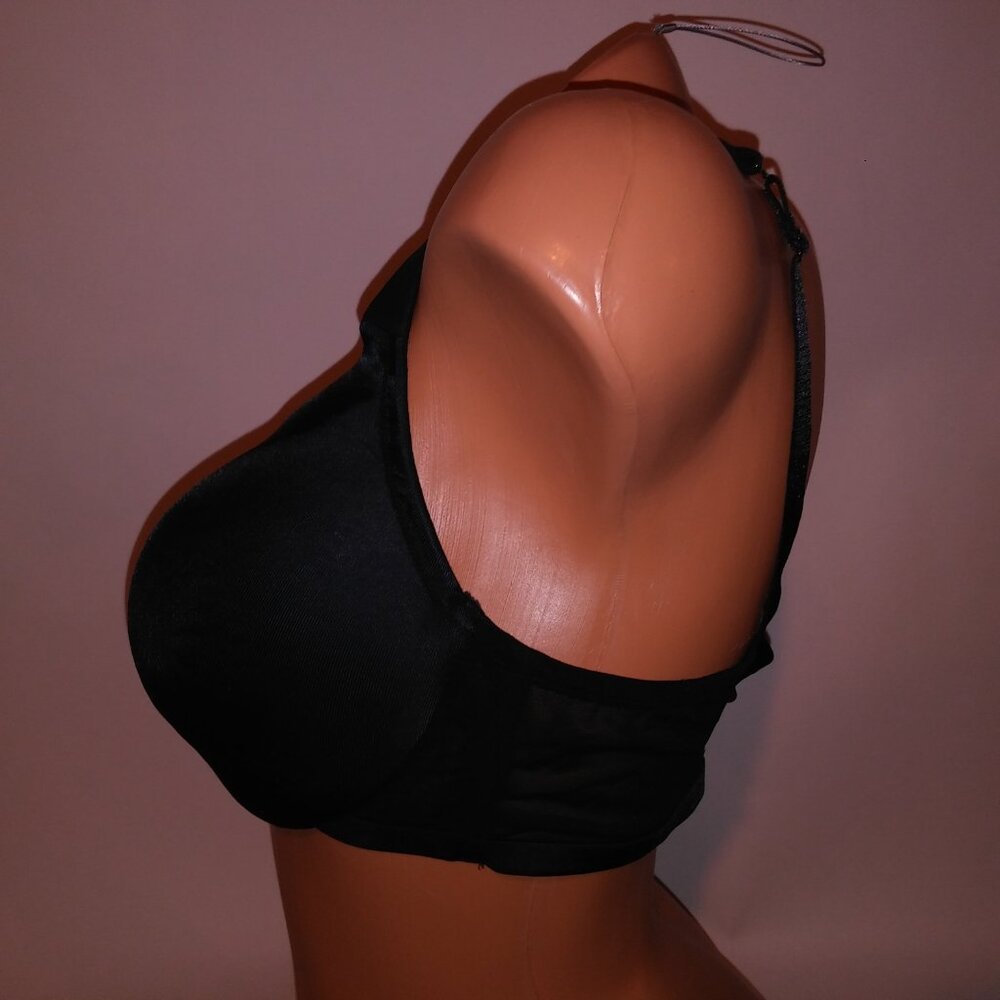 Cacique Bra 38c Lightly Lined Solid Black Underwi… - image 5